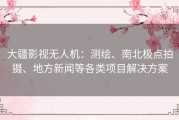 大疆影视无人机：测绘、南北极点拍摄、地方新闻等各类项目解决方案