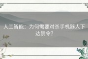 人工智能：为何需要对杀手机器人下达禁令？