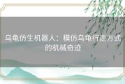 乌龟仿生机器人：模仿乌龟行走方式的机械奇迹