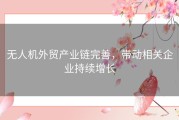 无人机外贸产业链完善，带动相关企业持续增长