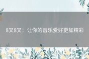 8叉8叉：让你的音乐爱好更加精彩