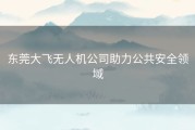 东莞大飞无人机公司助力公共安全领域