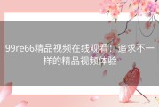 99re66精品视频在线观看：追求不一样的精品视频体验