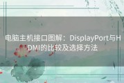 电脑主机接口图解：DisplayPort与HDMI的比较及选择方法