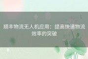 顺丰物流无人机应用：提高快递物流效率的突破