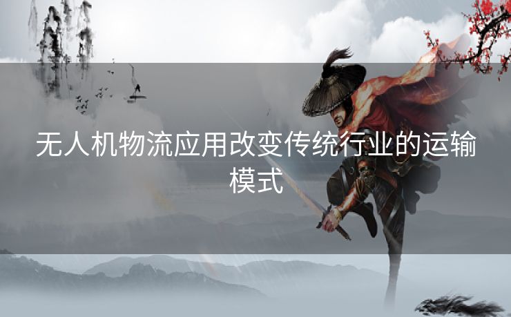 无人机物流应用改变传统行业的运输模式