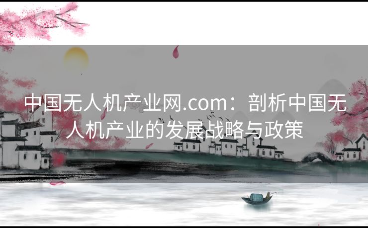 中国无人机产业网.com：剖析中国无人机产业的发展战略与政策