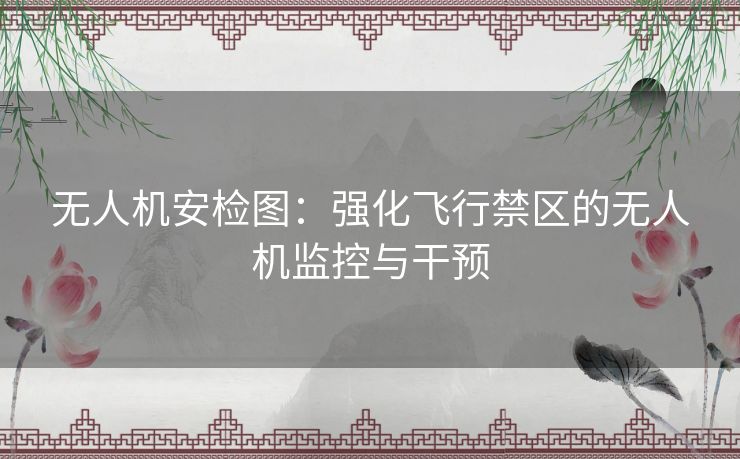 无人机安检图：强化飞行禁区的无人机监控与干预