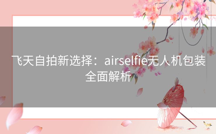 飞天自拍新选择：airselfie无人机包装全面解析