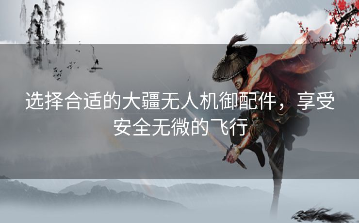 选择合适的大疆无人机御配件，享受安全无微的飞行